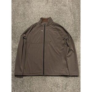 Tom Beckbe Performance Jacket Men’s Medium Full Zip Brown Soft Light